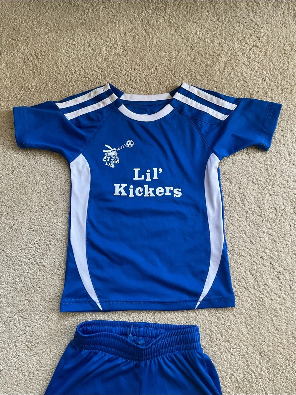 Kickers Blue Kids Soccer Jersey and Shorts Set no 9